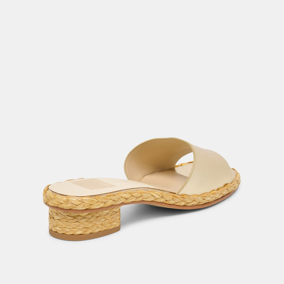 Dolce Vita SHOES Dixi Platinum Leather Sandals