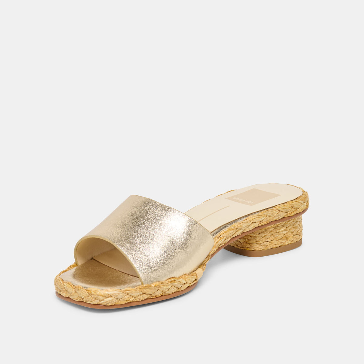 Dolce Vita SHOES Dixi Platinum Leather Sandals