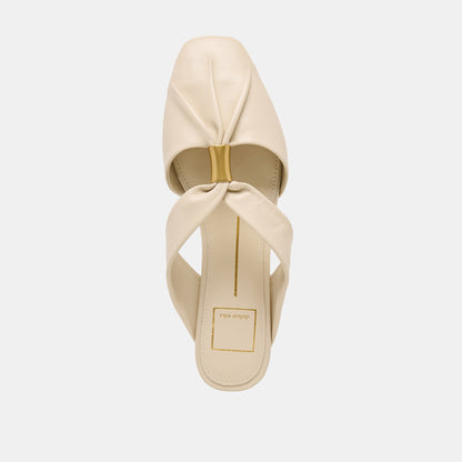 Dolce Vita SHOES Franey White Leather Flats