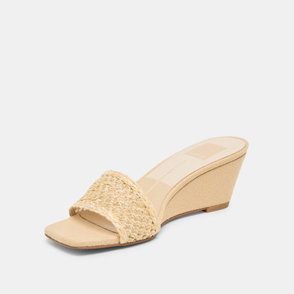 Dolce Vita SHOES Qaily Lt Natural Raffia Wedges