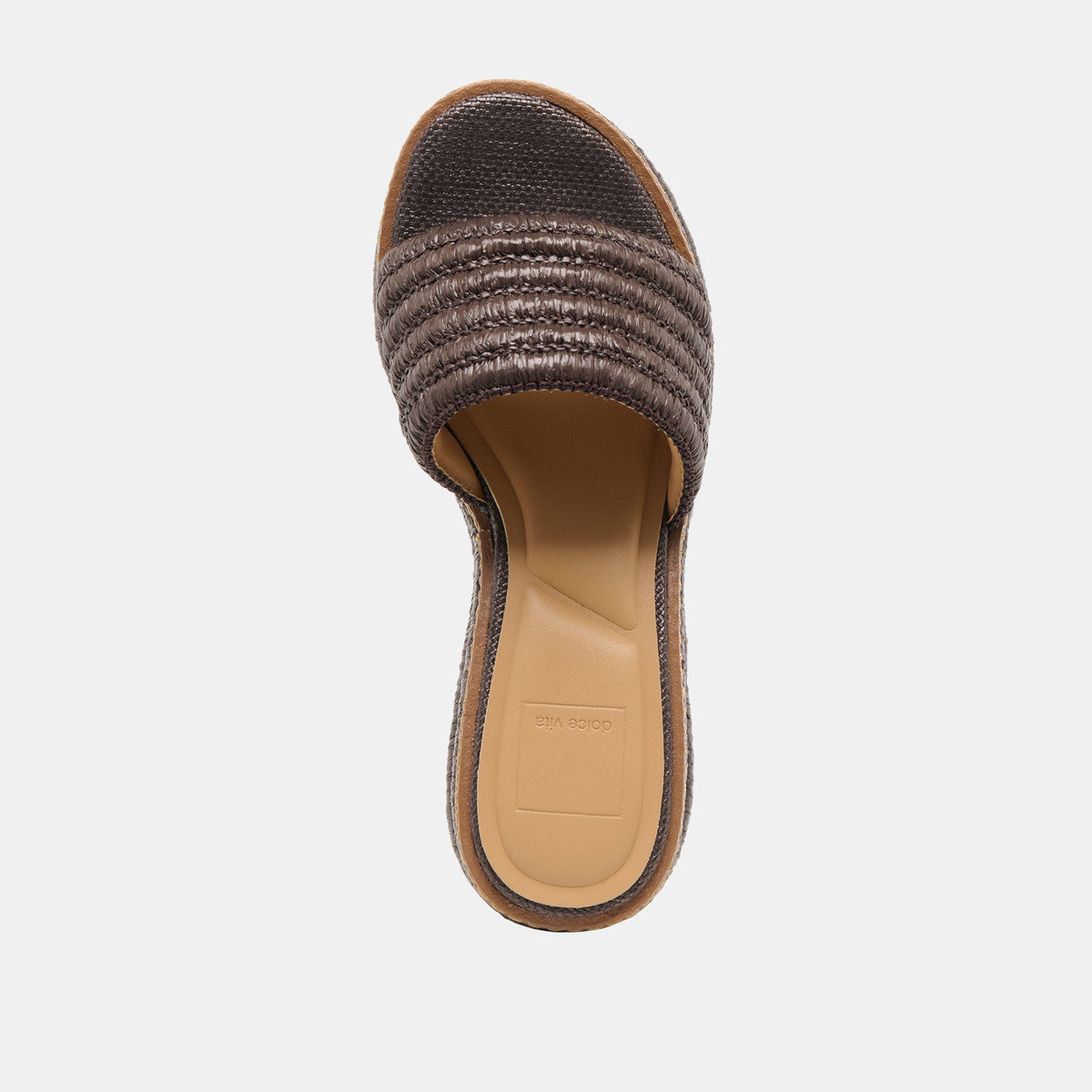Dolce Vita SHOES Throne Chocolate Raffia Wedges