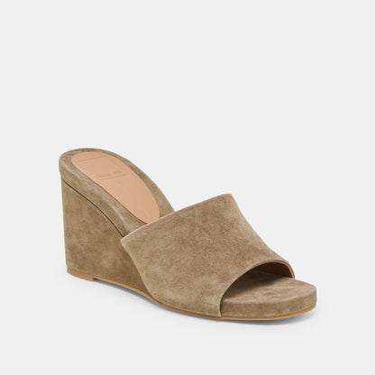 Dolce Vita SHOES Holta Olive Suede Wedges