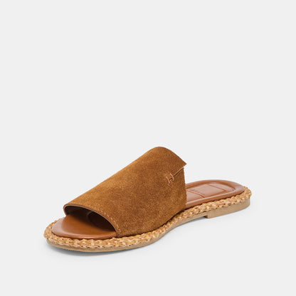 Dolce Vita SHOES Ridge Chestnut Suede Sandals