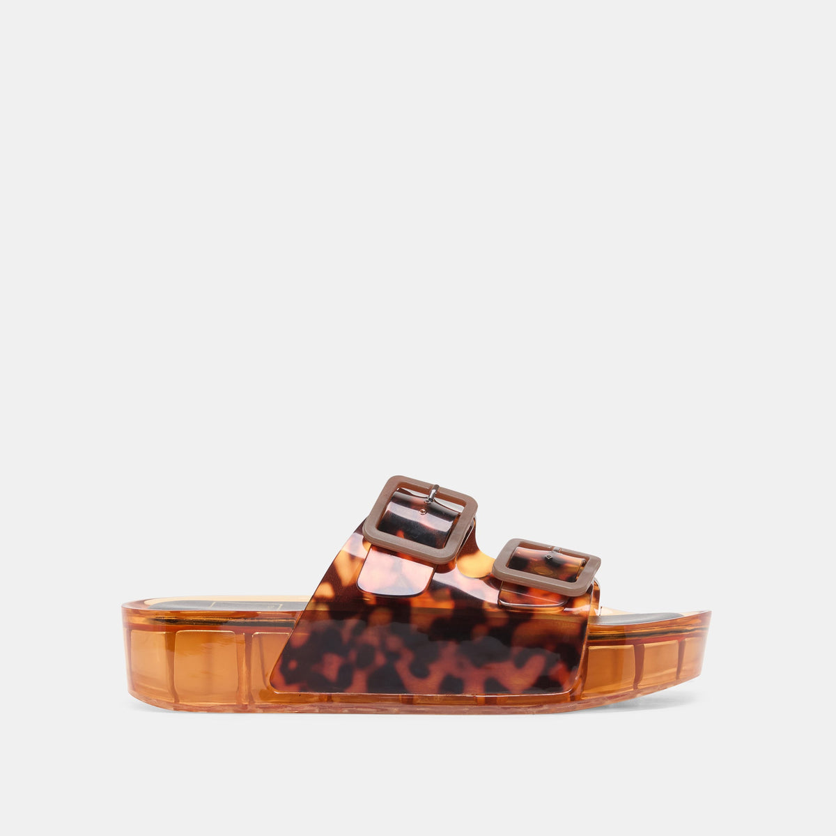 Dolce Vita SHOES JULIO X Tortoise Vinyl Jelly Platform Sandals