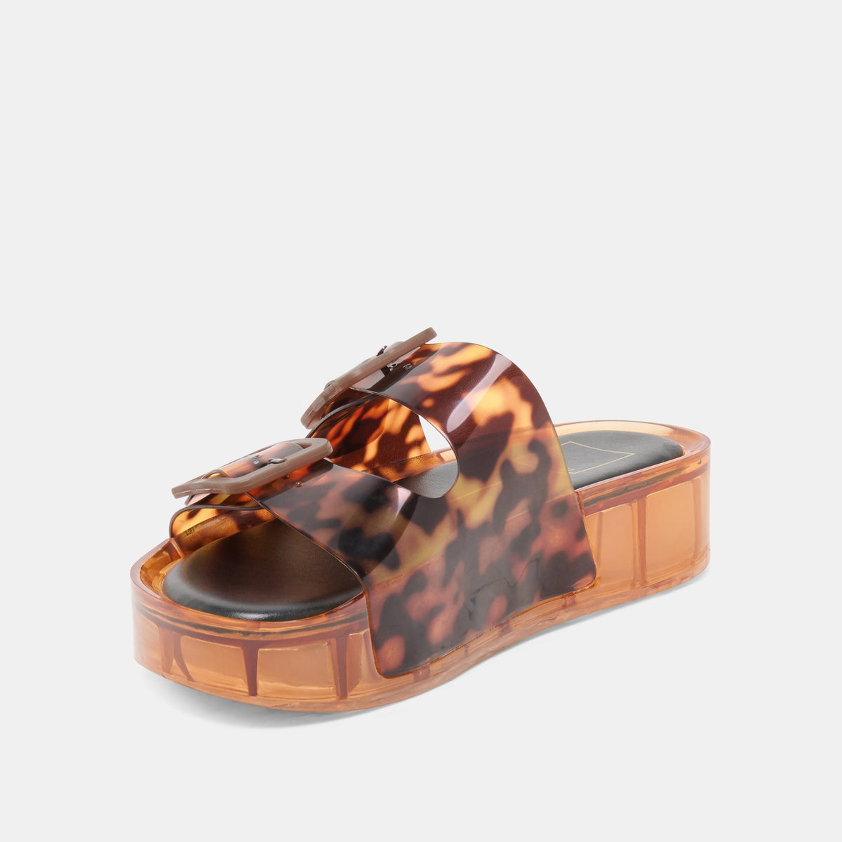 Dolce Vita SHOES JULIO X Tortoise Vinyl Jelly Platform Sandals