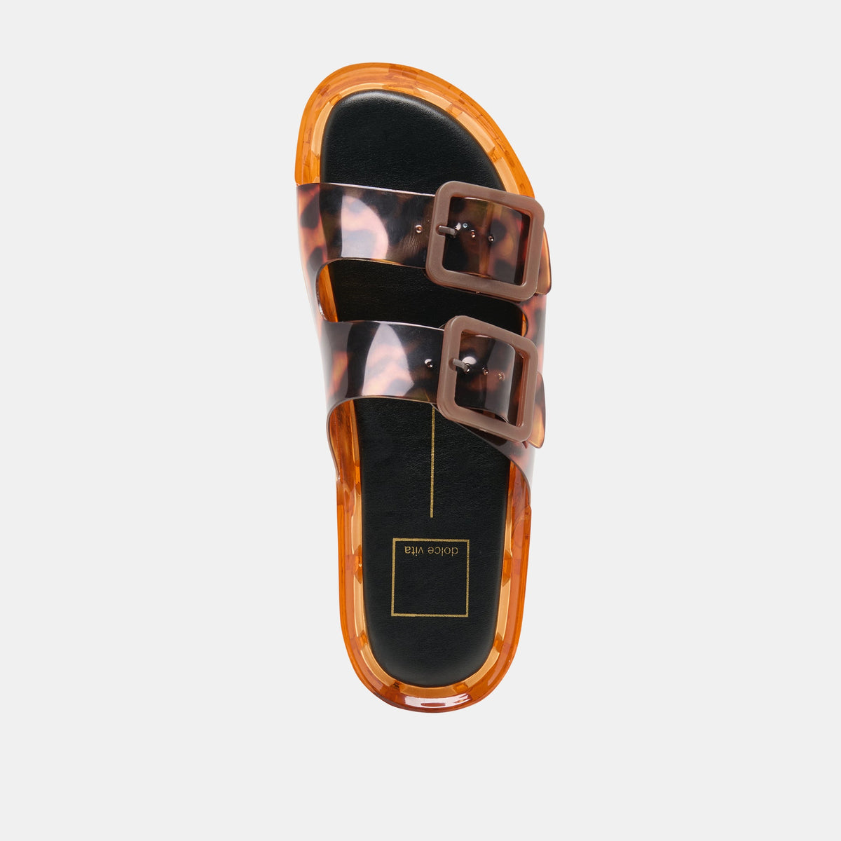 Dolce Vita SHOES JULIO X Tortoise Vinyl Jelly Platform Sandals