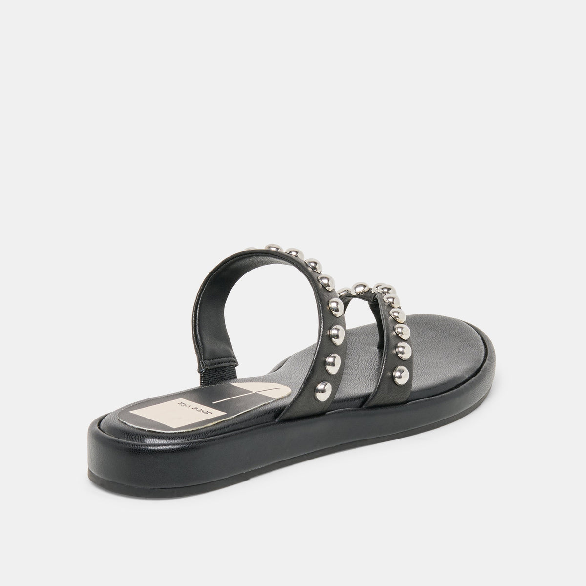 Dolce Vita SHOES Amary Stud Black Leather Sandals