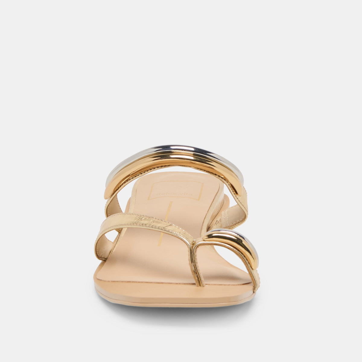 Dolce Vita SHOES Tarina Gold Leather Sandals
