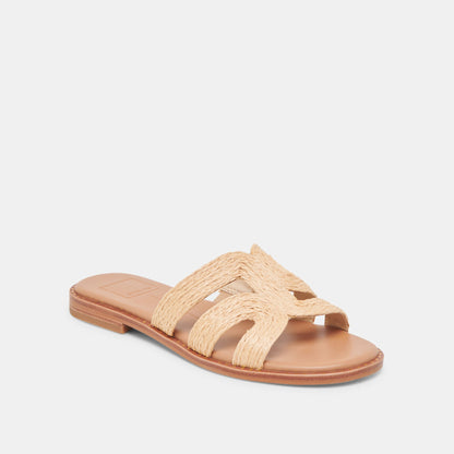 Dolce Vita SHOES EMON WIDE SANDALS LT NATURAL RAFFIA
 – Dolce Vita