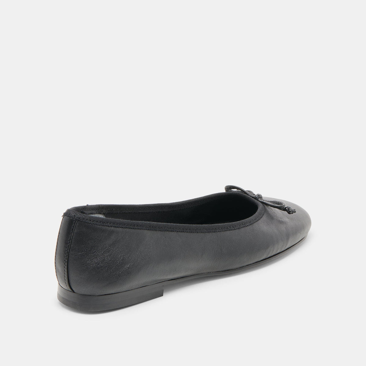 Dolce Vita SHOES Ritla Wide Black Leather Ballet Flats