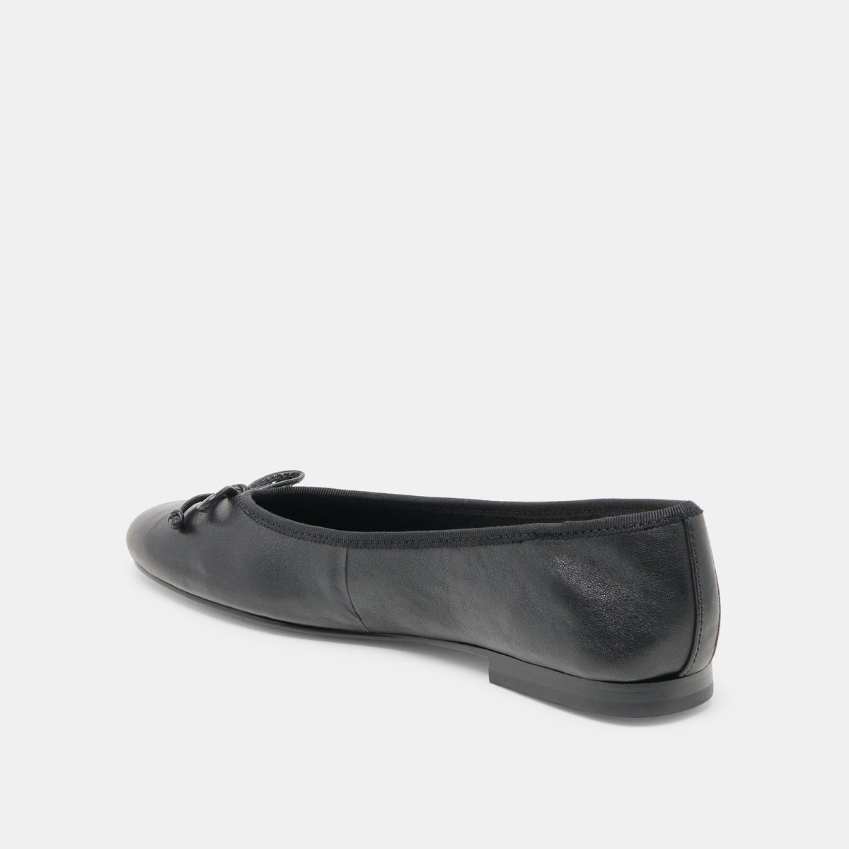 Dolce Vita SHOES Ritla Wide Black Leather Ballet Flats