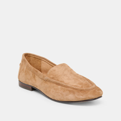 Dolce Vita SHOES Mattie Camel Suede Loafers