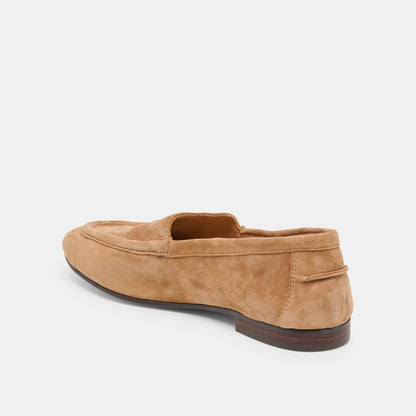 Dolce Vita SHOES Mattie Camel Suede Loafers