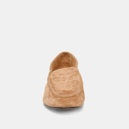 Dolce Vita SHOES Mattie Camel Suede Loafers