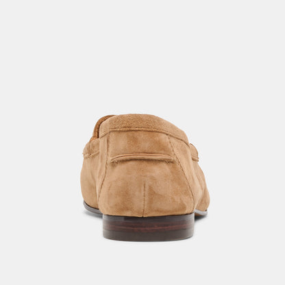 Dolce Vita SHOES Mattie Camel Suede Loafers