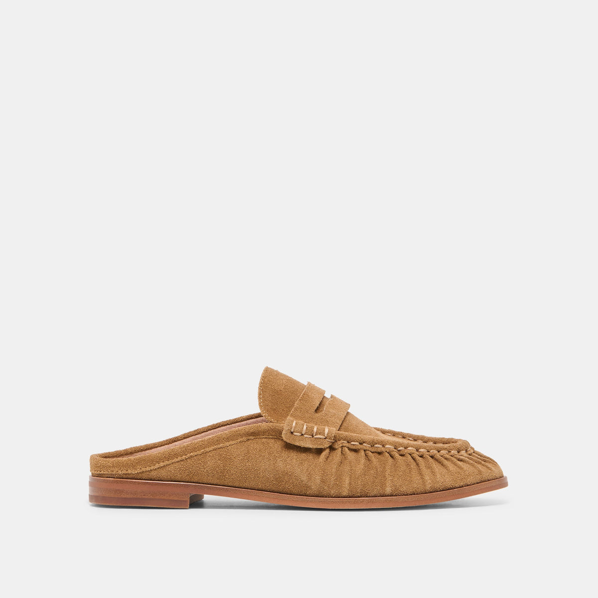 Dolce Vita SHOES BETZY Lt Brown Suede Closed-Toe Slip-On Loafers