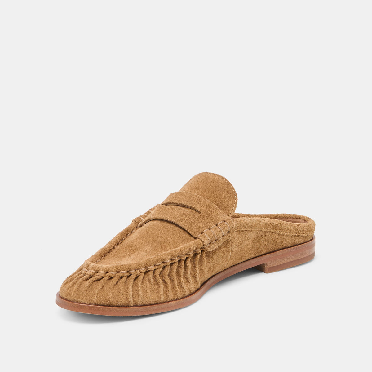 Dolce Vita SHOES BETZY Lt Brown Suede Closed-Toe Slip-On Loafers