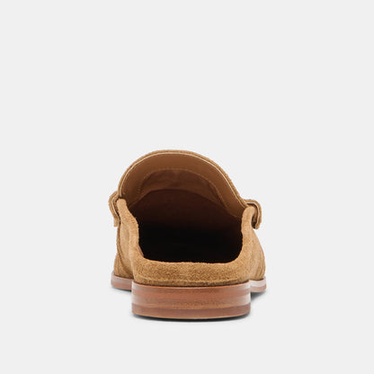 Dolce Vita SHOES BETZY Lt Brown Suede Closed-Toe Slip-On Loafers