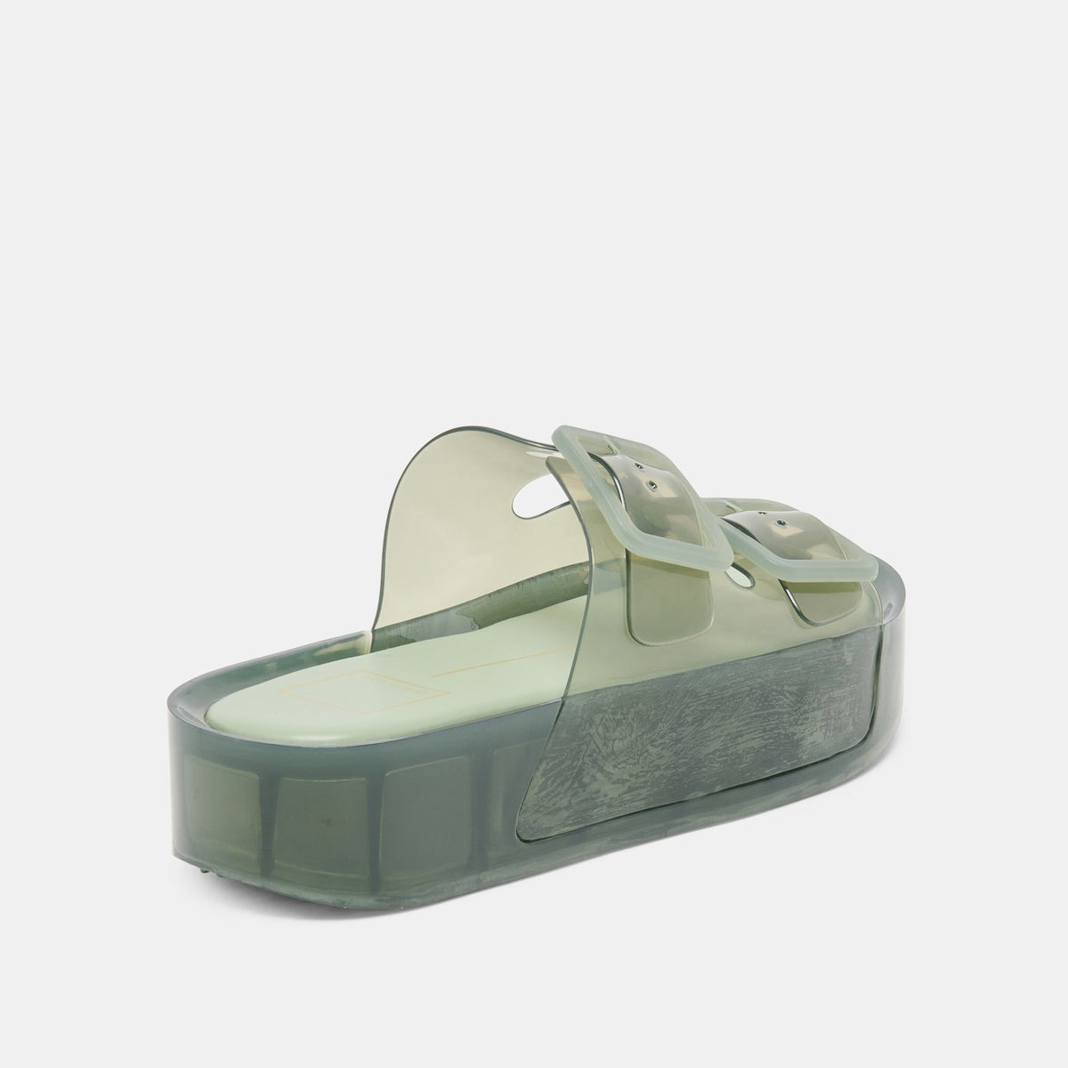 Dolce Vita SHOES JULIO X Olive Vinyl Jelly Platform Sandals