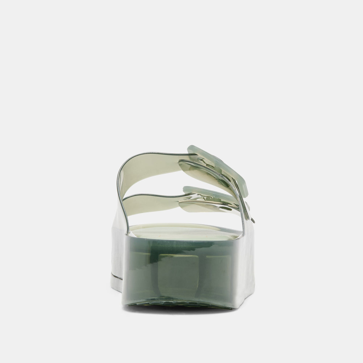 Dolce Vita SHOES JULIO X Olive Vinyl Jelly Platform Sandals