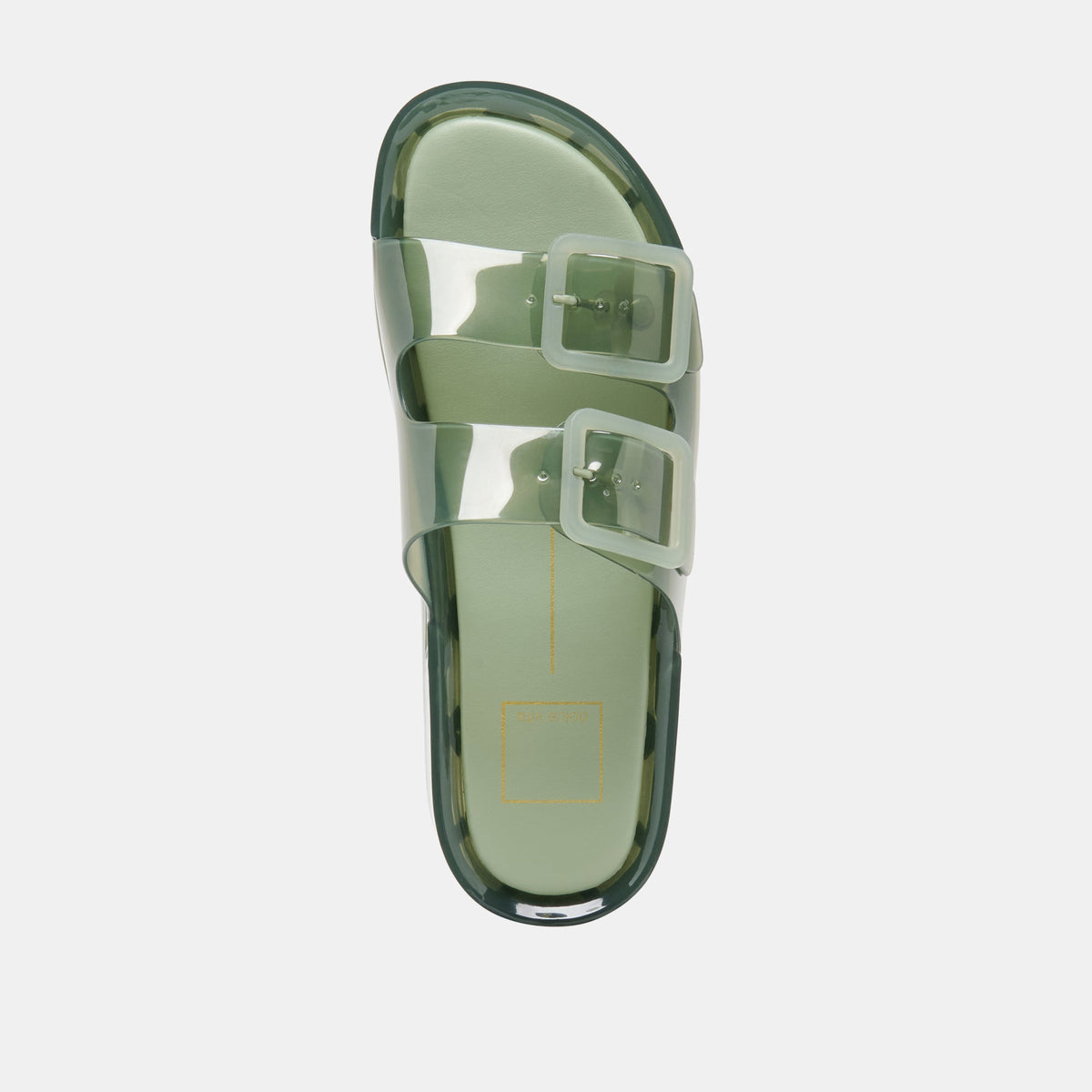 Dolce Vita SHOES JULIO X Olive Vinyl Jelly Platform Sandals