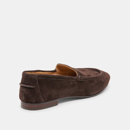 Dolce Vita SHOES Mattie Dk Brown Suede Loafers