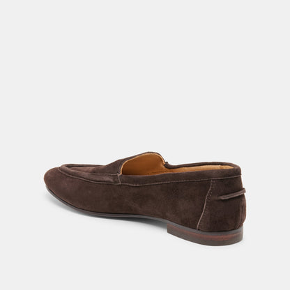 Dolce Vita SHOES Mattie Dk Brown Suede Loafers
