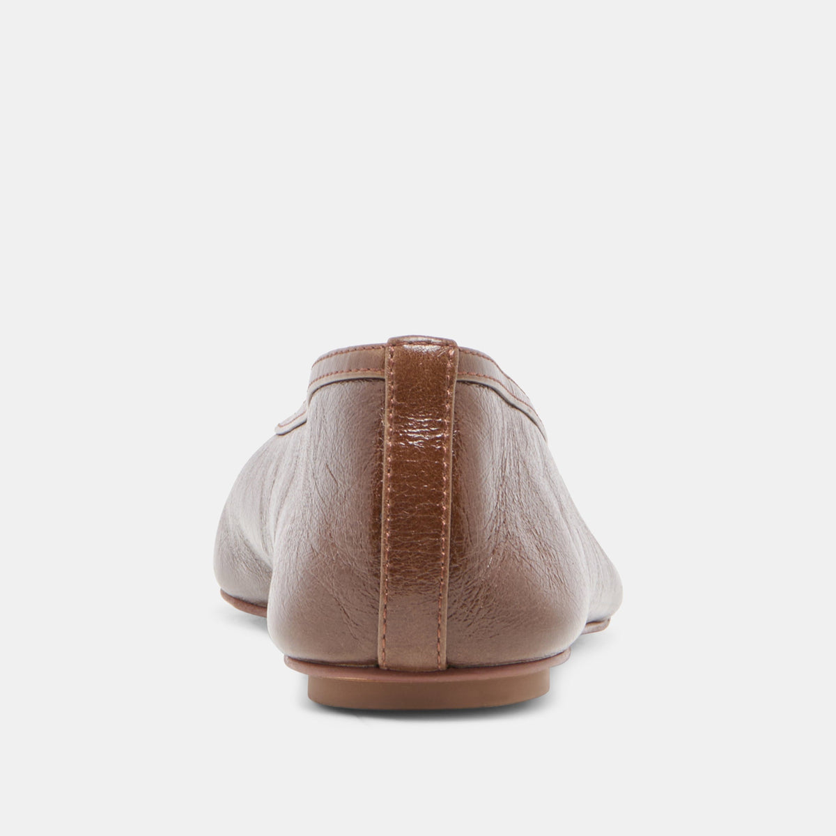 Dolce Vita SHOES CARET Russet Leather Pointed-Toe Ballet Flats