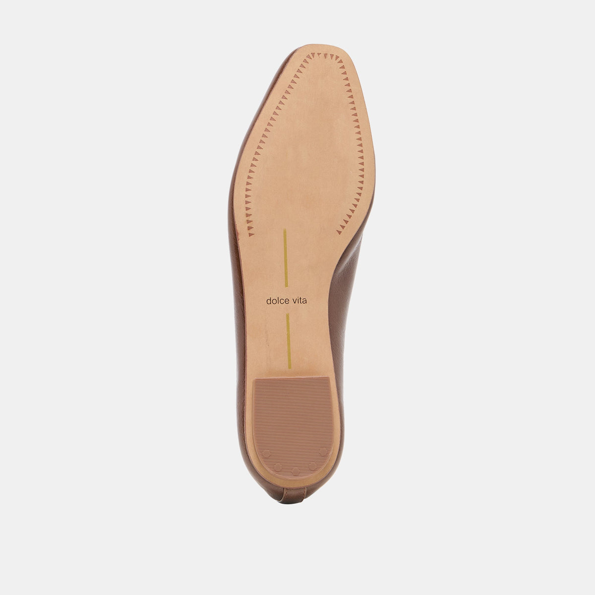 Dolce Vita SHOES CARET Russet Leather Pointed-Toe Ballet Flats