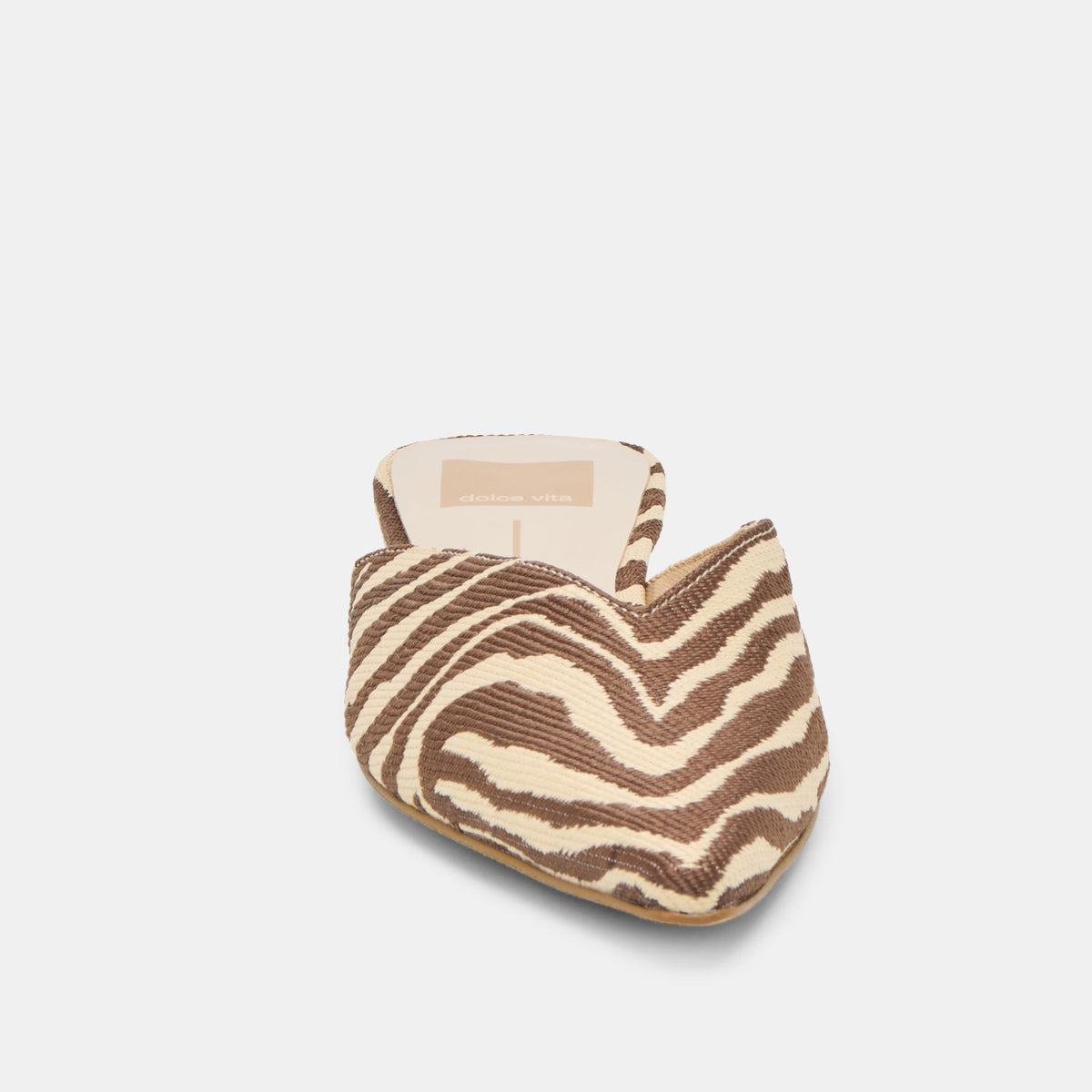 Dolce Vita SHOES Elm Beige Zebra Raffia Flats