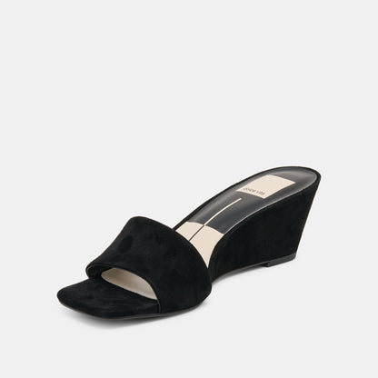Dolce Vita SHOES Qaily Onyx Suede Wedges