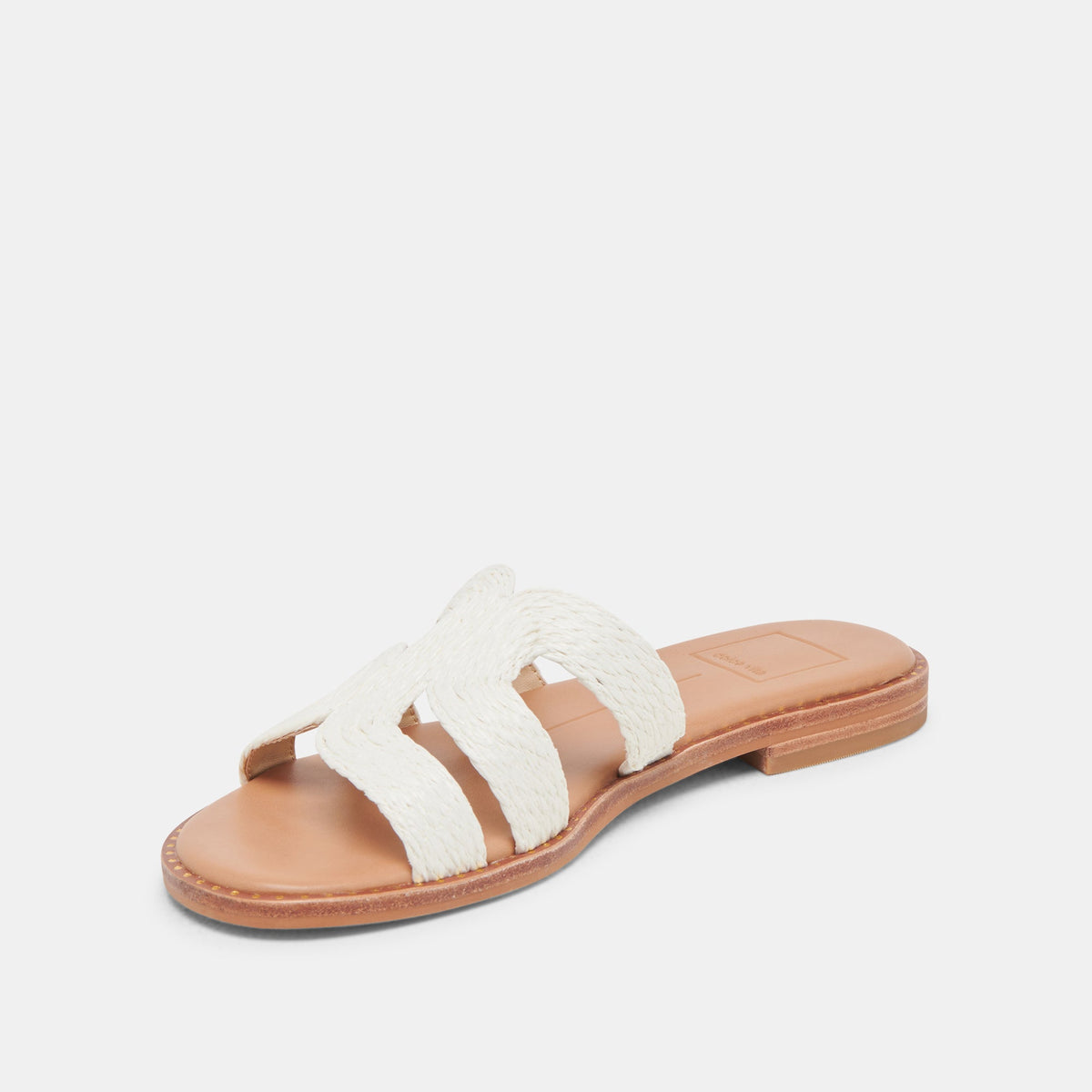 Dolce Vita SHOES EMON WIDE SANDALS WHITE RAFFIA
 – Dolce Vita