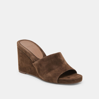 Dolce Vita SHOES Holta Dk Brown Suede Wedges