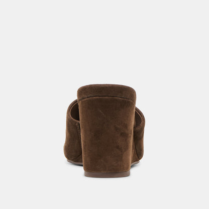 Dolce Vita SHOES Holta Dk Brown Suede Wedges