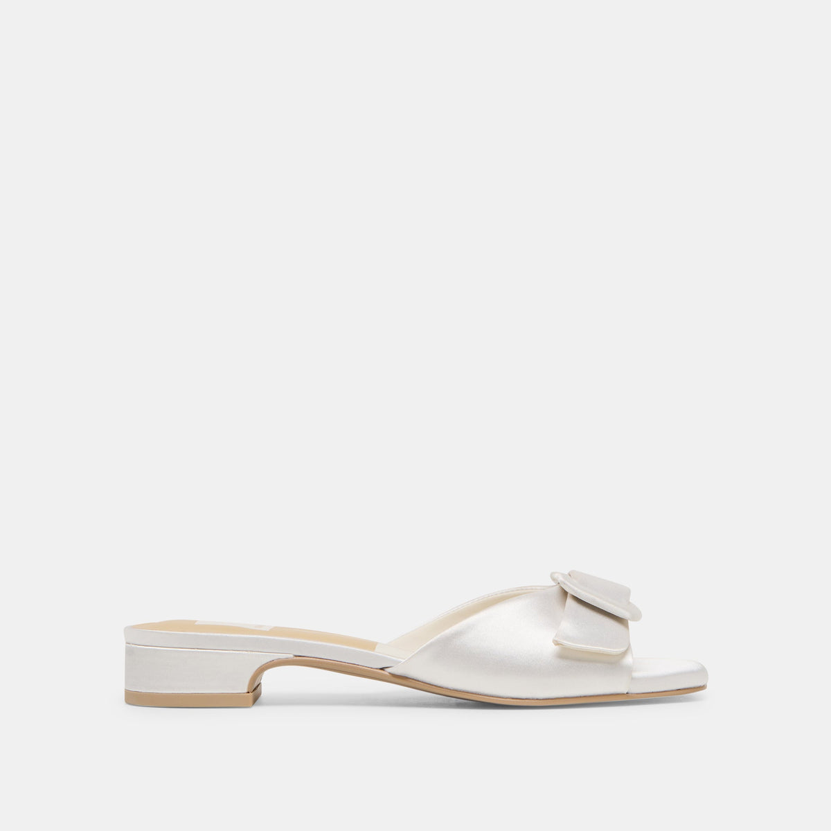 Dolce Vita SHOES Edina True White Satin Sandals