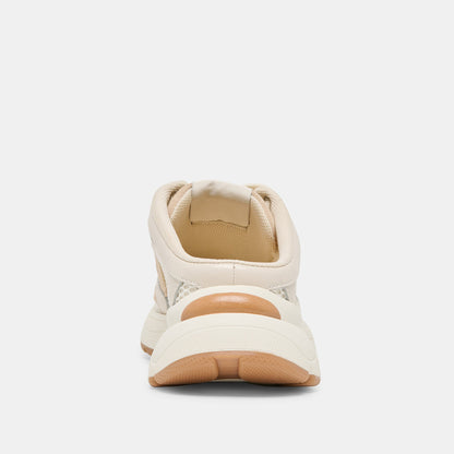 Dolce Vita SHOES SWAYZY Ivory Multi Suede Platform Slip-on Sneakers