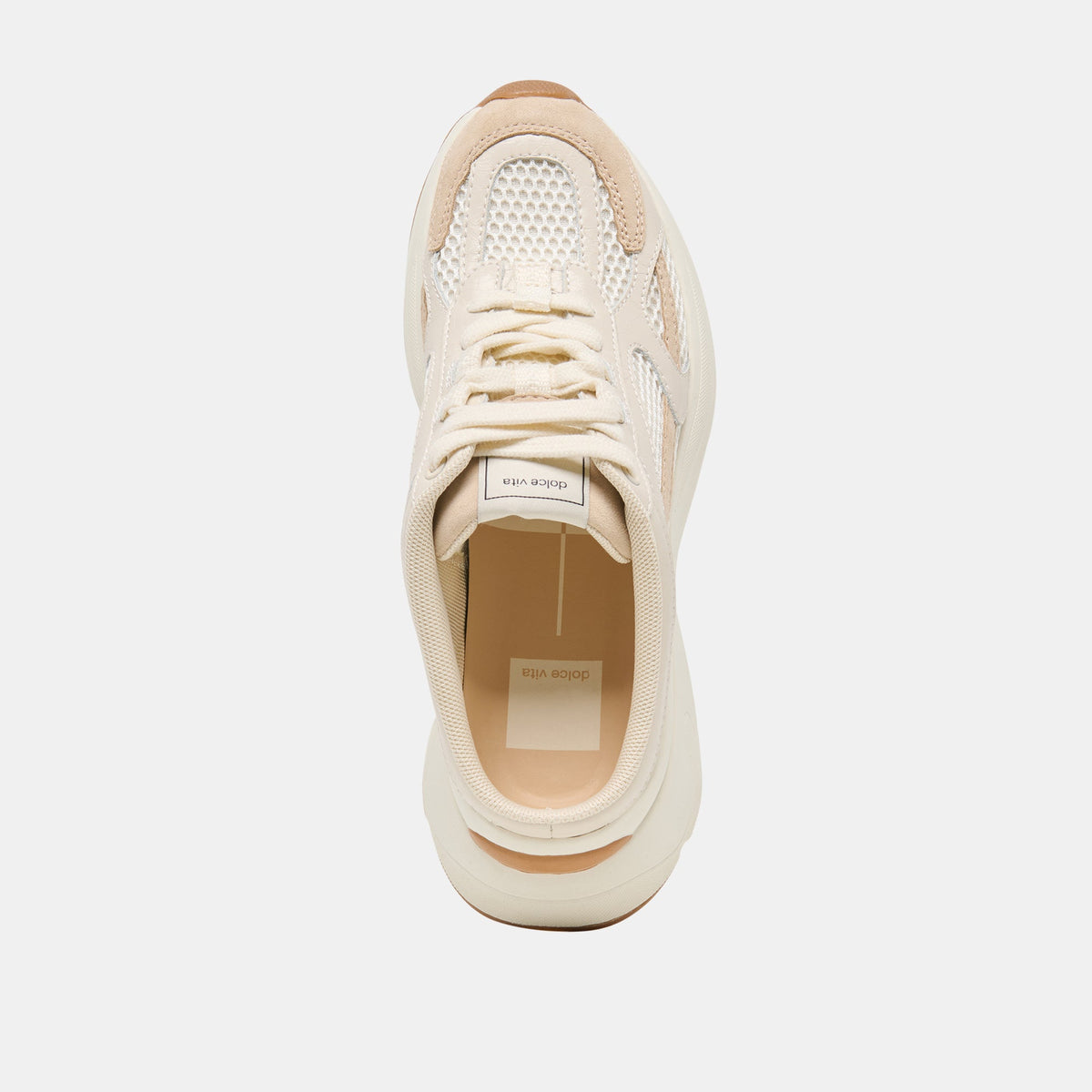 Dolce Vita SHOES SWAYZY Ivory Multi Suede Platform Slip-on Sneakers
