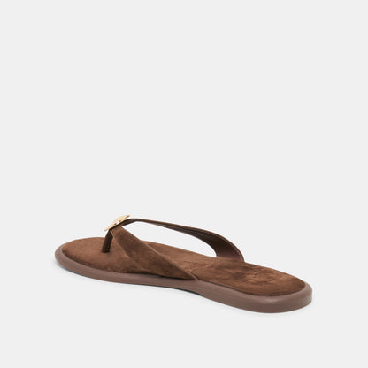 Dolce Vita SHOES Jaina Dk Brown Suede Sandals