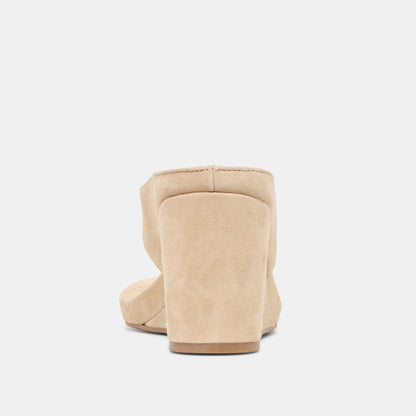 Dolce Vita SHOES Hinna Camel Suede Wedges