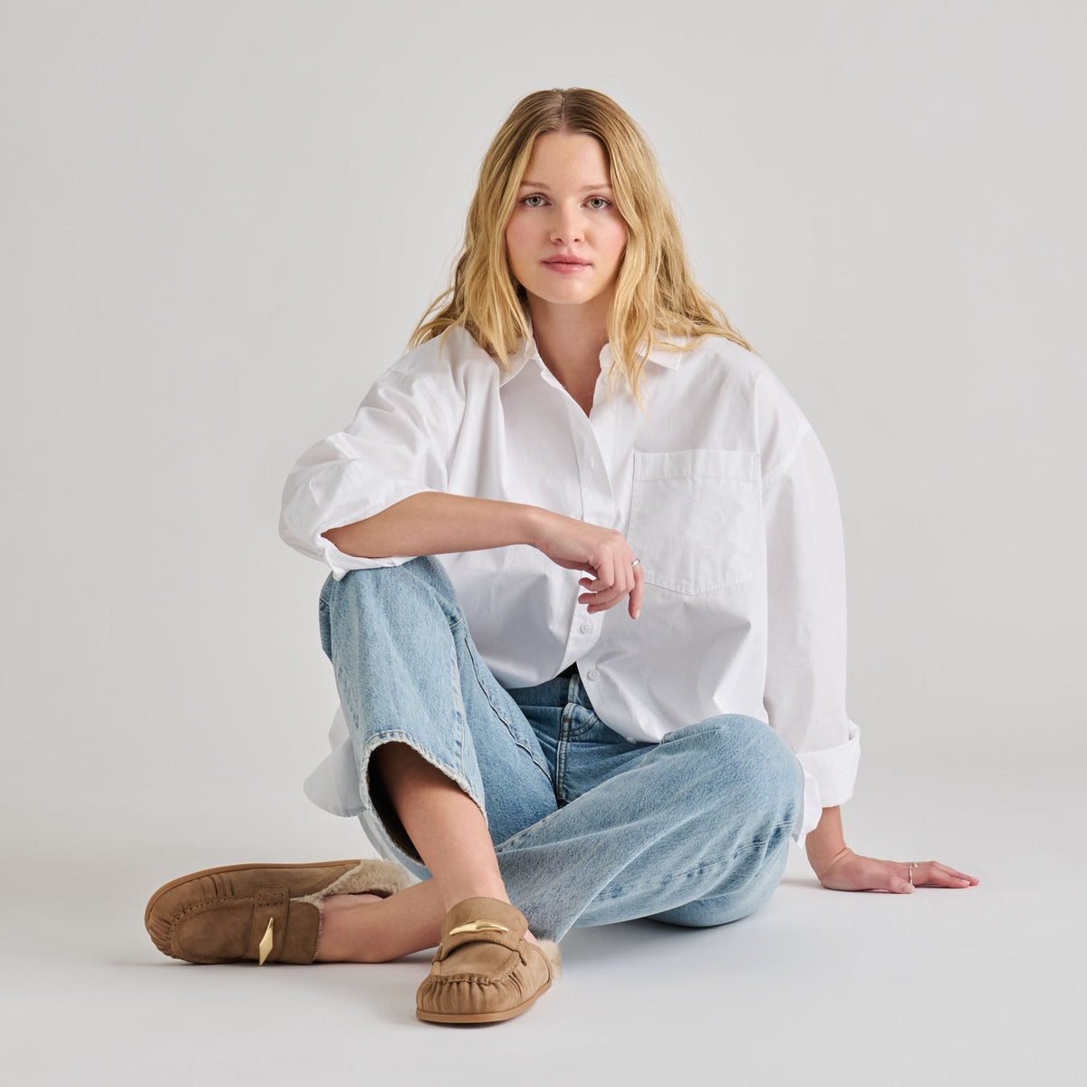 Dolce Vita SHOES Jodero Plush Mushroom Suede Flats