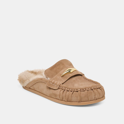 Dolce Vita SHOES Jodero Plush Mushroom Suede Flats