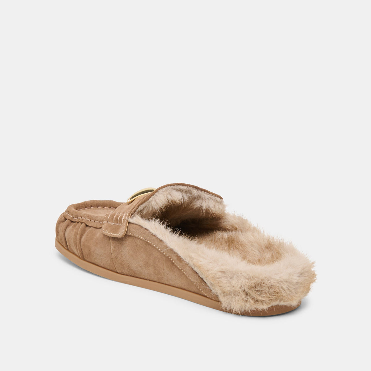 Dolce Vita SHOES Jodero Plush Mushroom Suede Flats