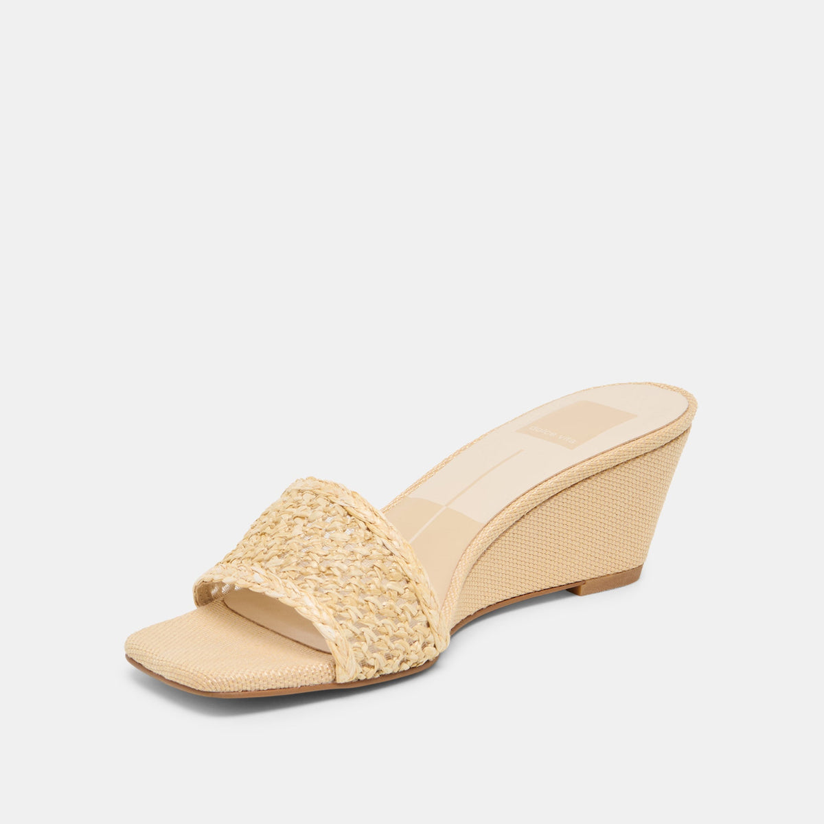 Dolce Vita SHOES Qaily Wide Lt Natural Raffia Wedges