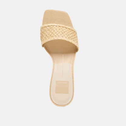 Dolce Vita SHOES Qaily Wide Lt Natural Raffia Wedges