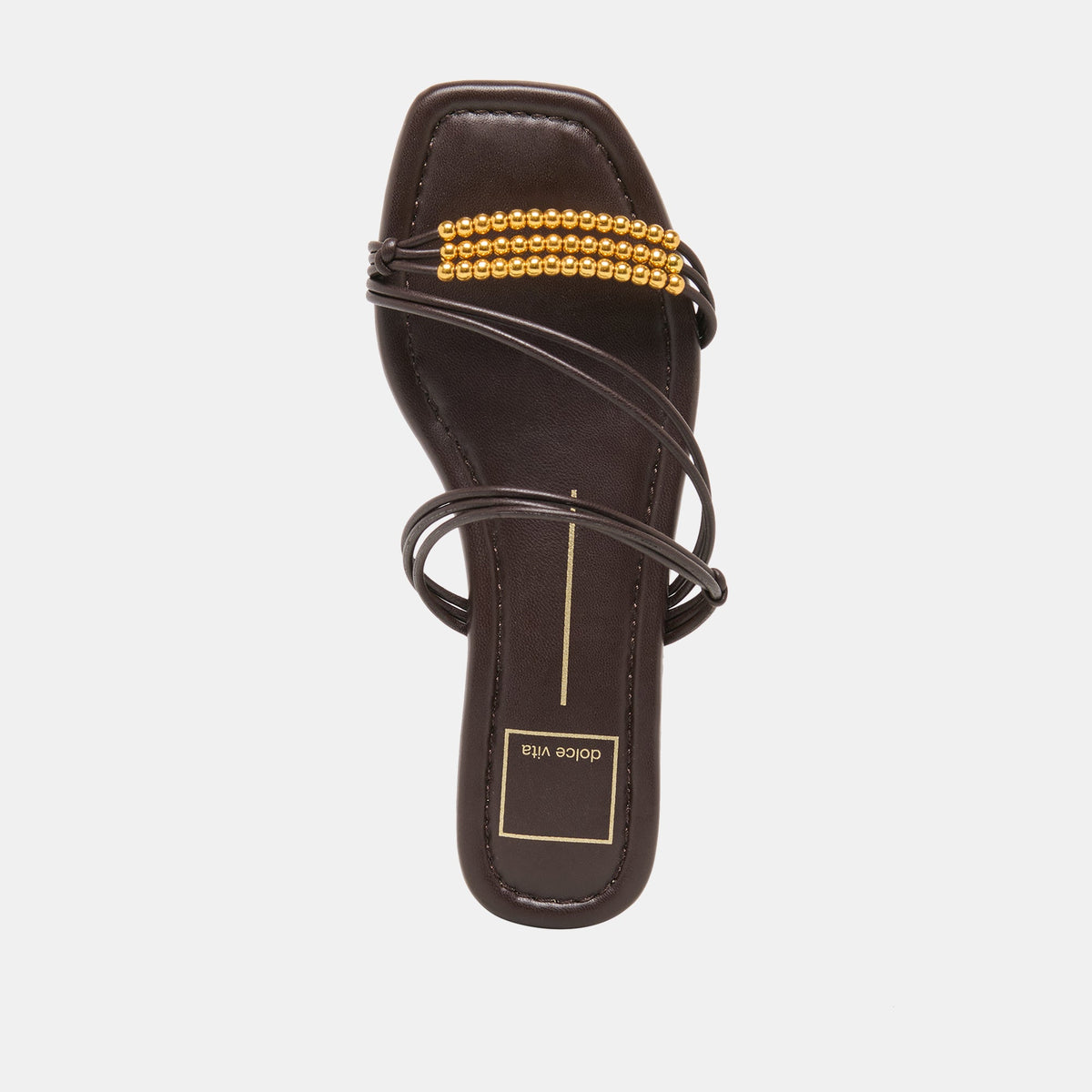 Dolce Vita SHOES LYNDEE BEAD Espresso Stella Strappy Open-Toe Sandals
