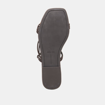 Dolce Vita SHOES LYNDEE BEAD Espresso Stella Strappy Open-Toe Sandals