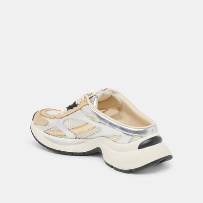 Dolce Vita SHOES SWAYZY Metallic Multi Leather Platform Slip-on Sneakers