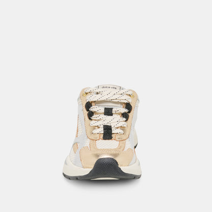 Dolce Vita SHOES SWAYZY Metallic Multi Leather Platform Slip-on Sneakers