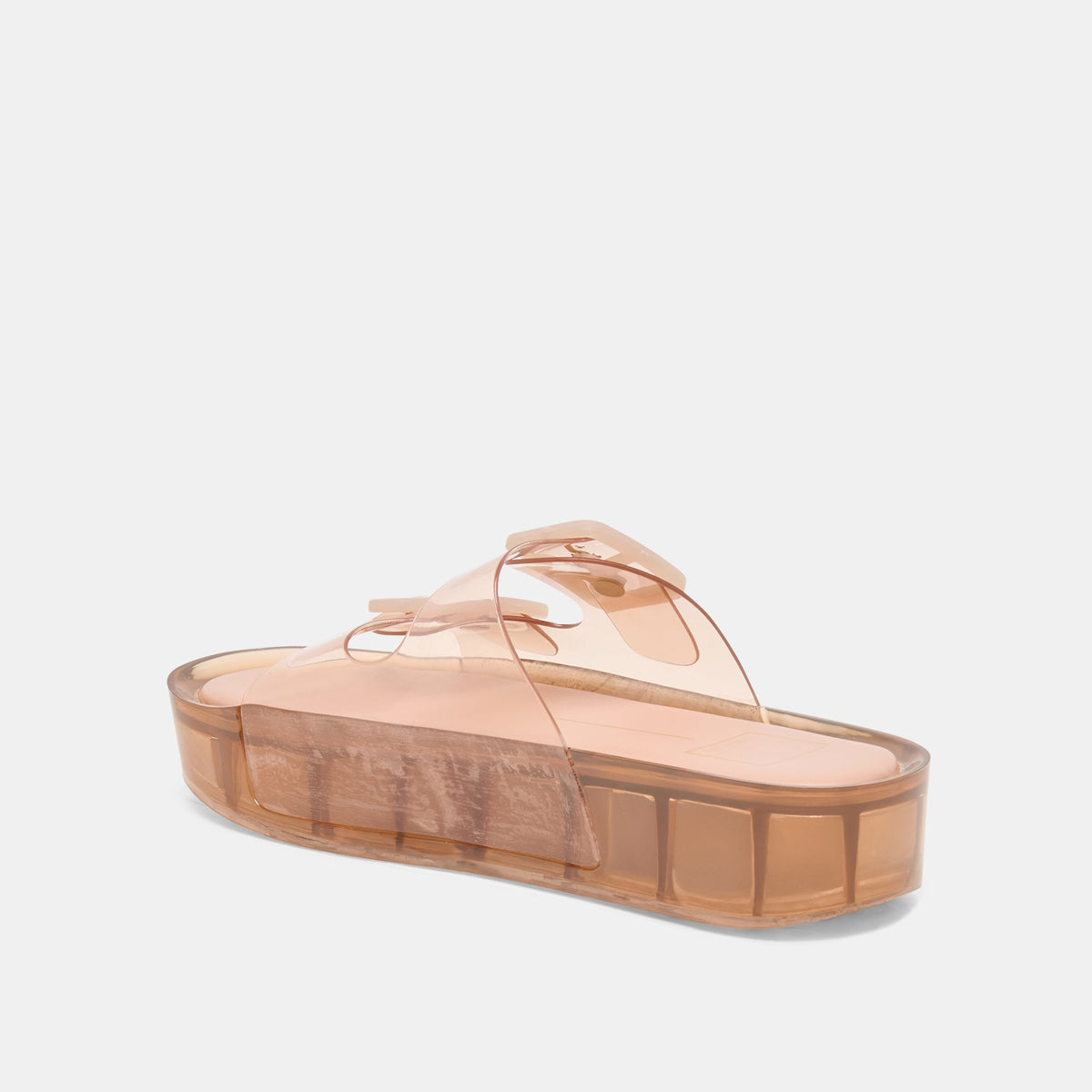 Dolce Vita SHOES JULIO X Mocha Vinyl Jelly Platform Sandals