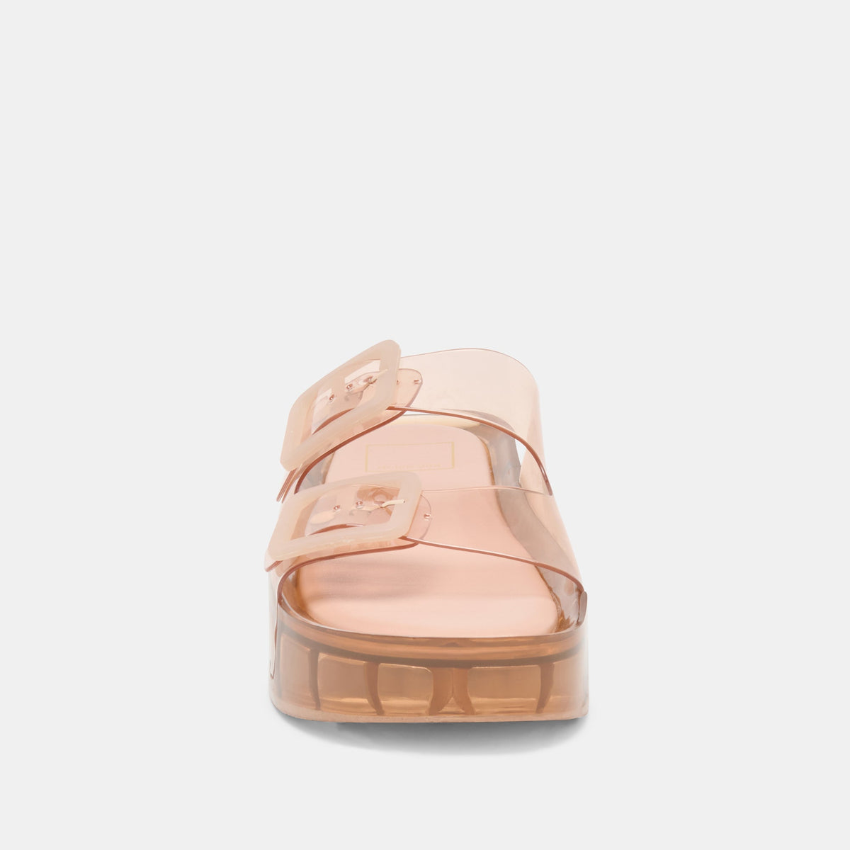 Dolce Vita SHOES JULIO X Mocha Vinyl Jelly Platform Sandals